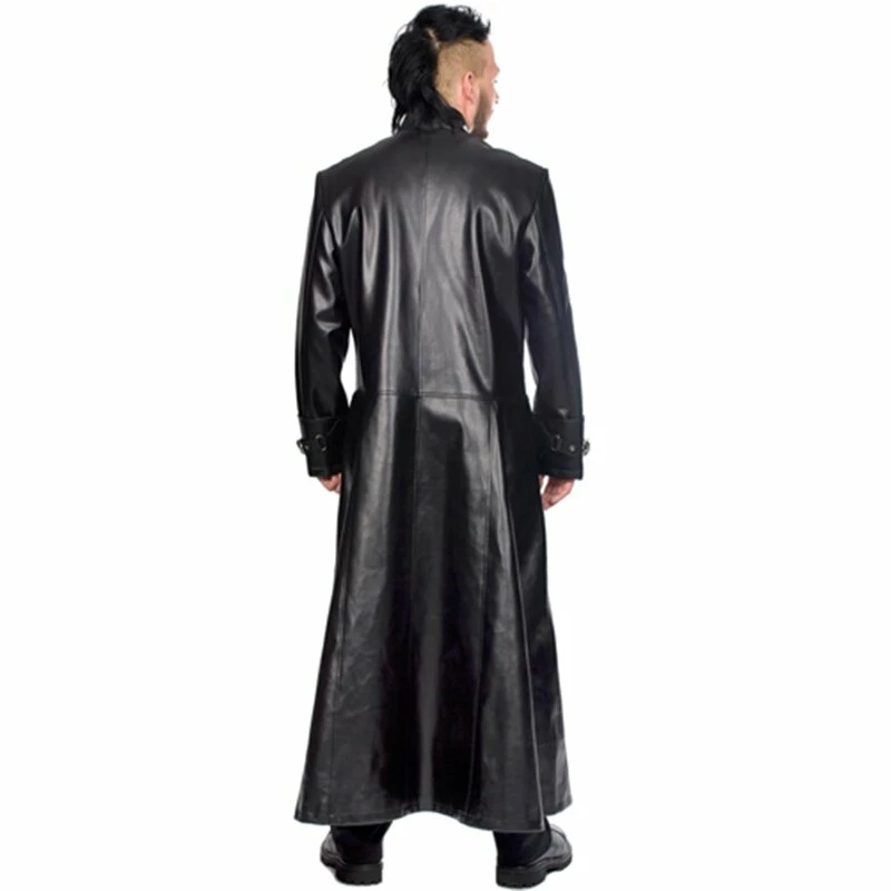 Black Pistol Faux Leather Coat - Closure Coat Sky - Image 2