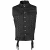 Black Pistol Gothic Vest - Eye Vest Denim