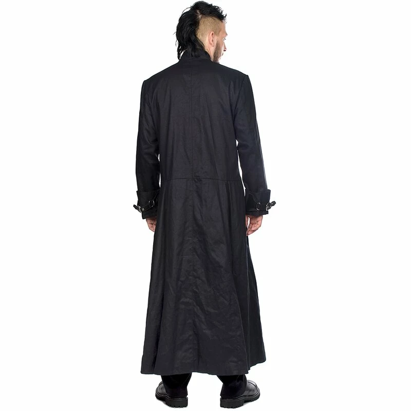 Black Pistol Men's Coat - Closure - Image 2