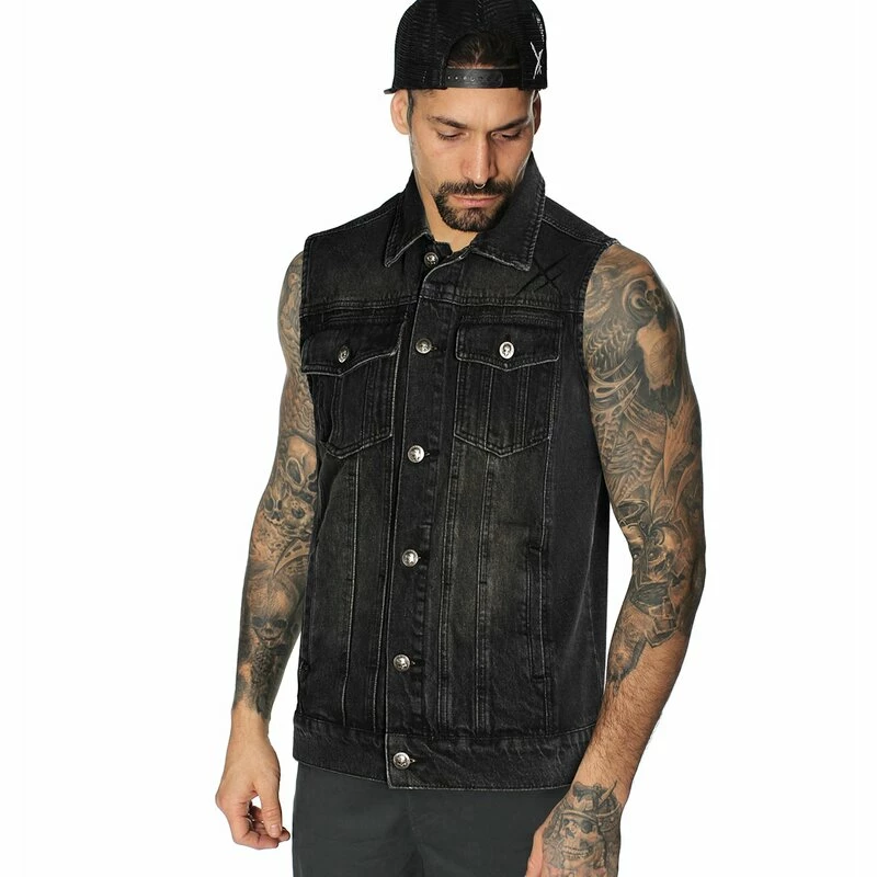 Hyraw Denim Vest - Blanko