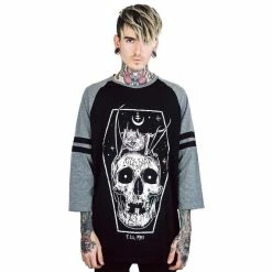 Killstar 3/4-Sleeve Raglan T-Shirt - Fly High