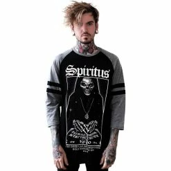 Killstar 3/4-Sleeve Raglan T-Shirt - Spiritus