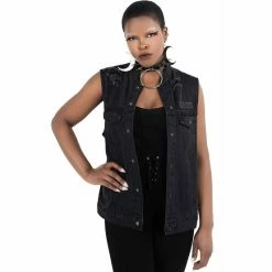 Killstar Denim Vest - Nightrider