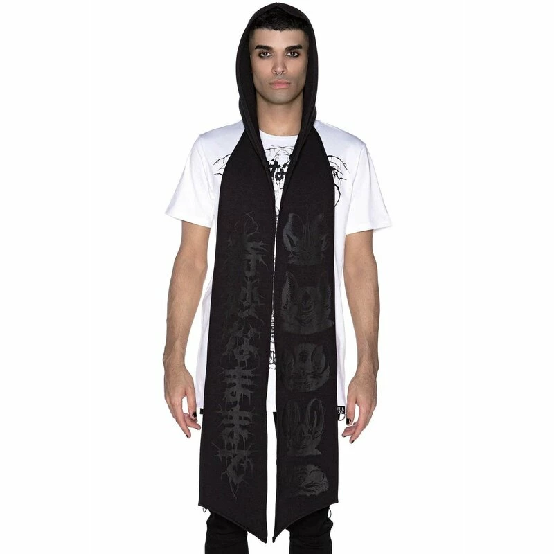 Killstar Hooded Scarf - Stay Weird