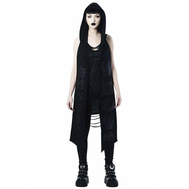Killstar Hooded Scarf - Stay Weird - Image 2