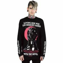 Killstar Longsleeve T-Shirt - Handshake