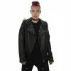 Killstar Vegan Leather Biker Jacket - Creeping Death