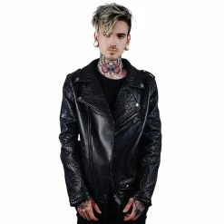 Killstar Vegan Leather Biker Jacket - Death Rawk