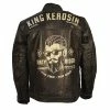 King Kerosin Biker Leather Jacket - Dirty Rider Black