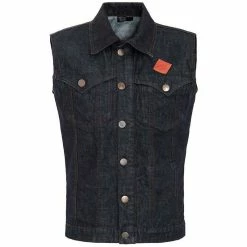 King Kerosin Denim Vest - Rinsed