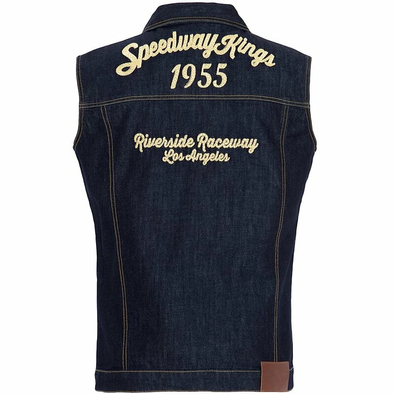 King Kerosin Denim Vest - Speedway Kings