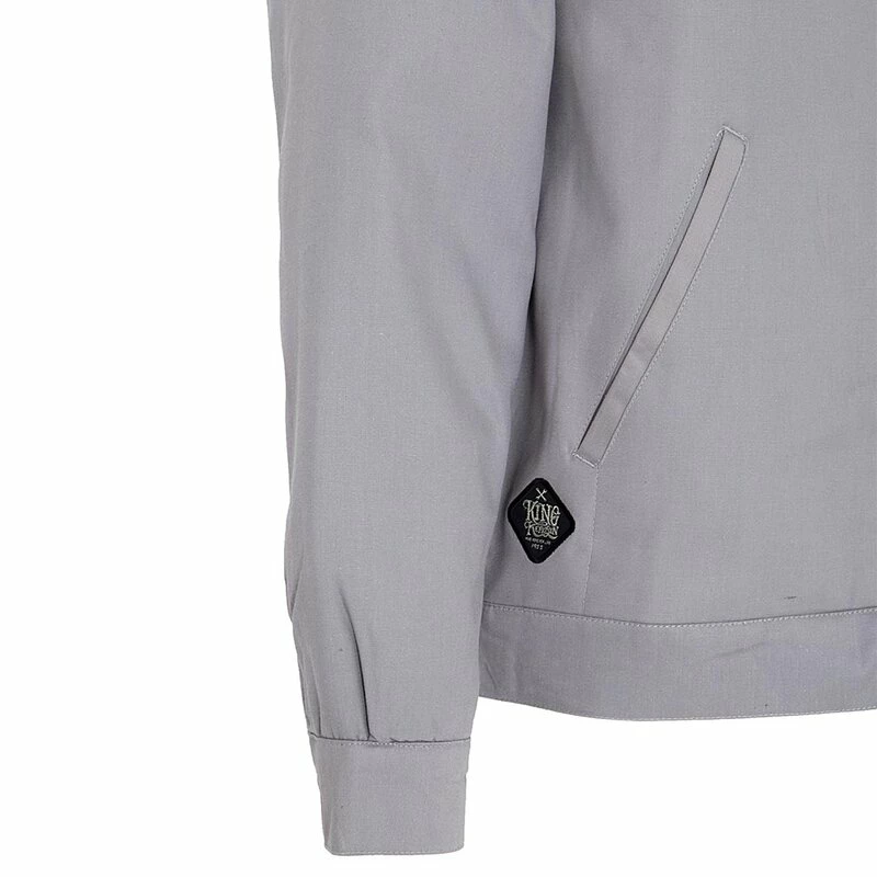King Kerosin Gabardine Jacket - Speed Freak Grey - Image 4