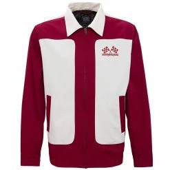 King Kerosin Gabardine Jacket - Speed Shop Burgundy
