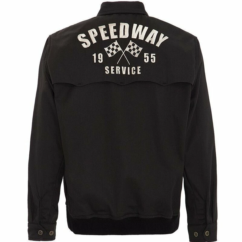 King Kerosin Gabardine Jacket - Speedway Black - Image 2