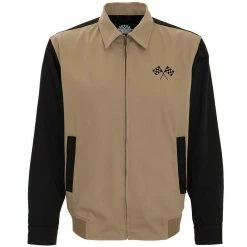 King Kerosin Gabardine Jacket - Speedway Khaki