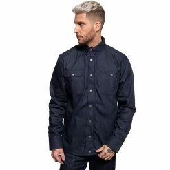 King Kerosin Shirt-Jacket - Blanko Denim
