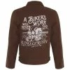 King Kerosin Vintage Canvas Worker Jacket - Biker's Work Brown