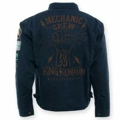 King Kerosin Worker Jacket - Mechanic Crew 1959 Dark Blue