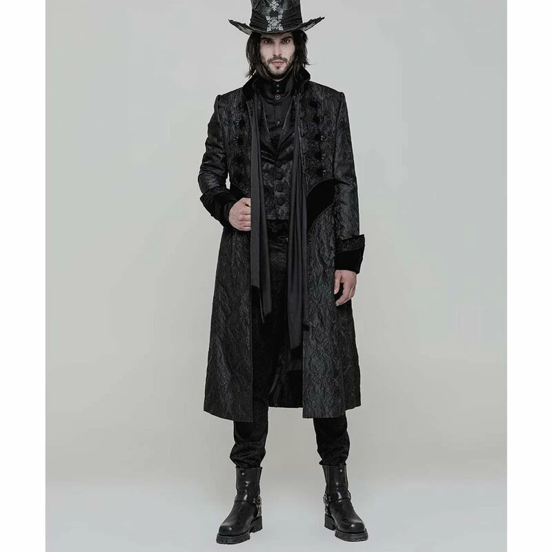Punk Rave Gents' Coat - Nocturn - Image 2