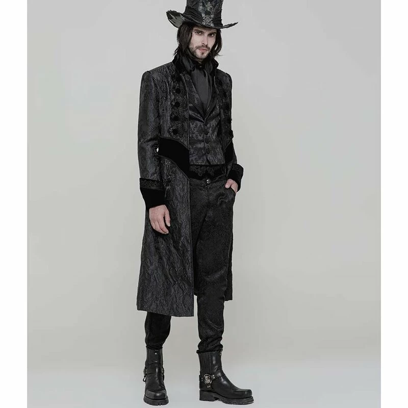 Punk Rave Gents' Coat - Nocturn - Image 3