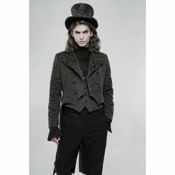 Punk Rave Gents' Coat - Theatre Des Vampires