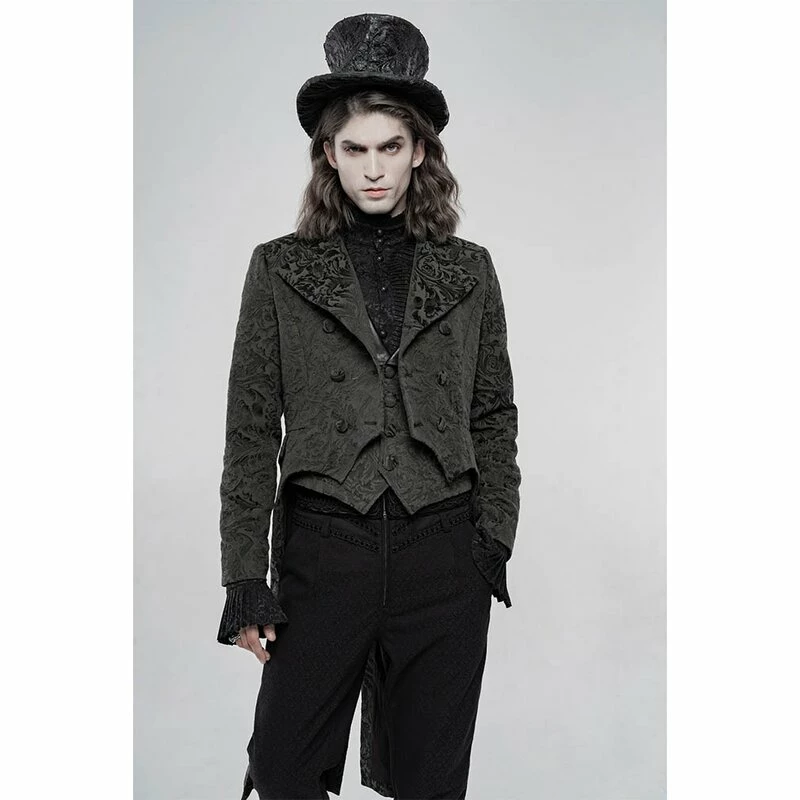 Punk Rave Gents' Coat - Theatre Des Vampires