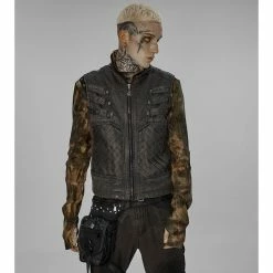 Punk Rave Vest - Rage Faux-Leather
