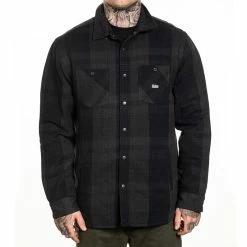 Sullen Clothing Flannel Jacket - Asphalt