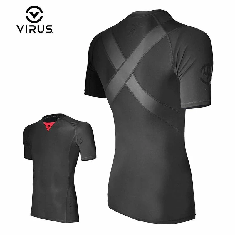 Sullen Clothing X Virus Compression Shirt - Posture Correct Black