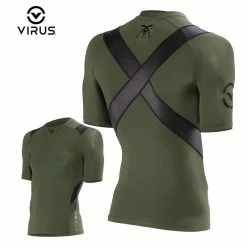 Sullen Clothing X Virus Compression Shirt - Posture Correct Olive